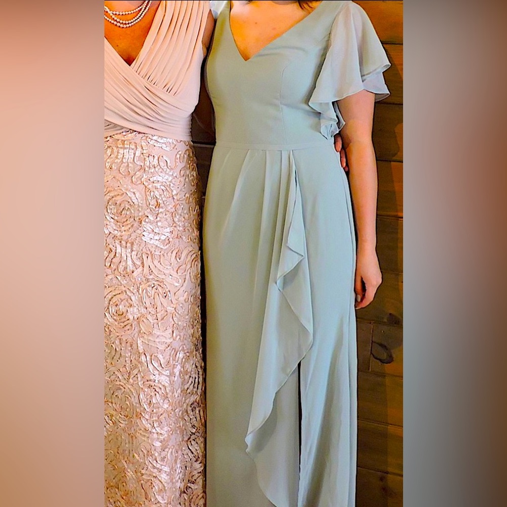 Bridesmaid dress light sage